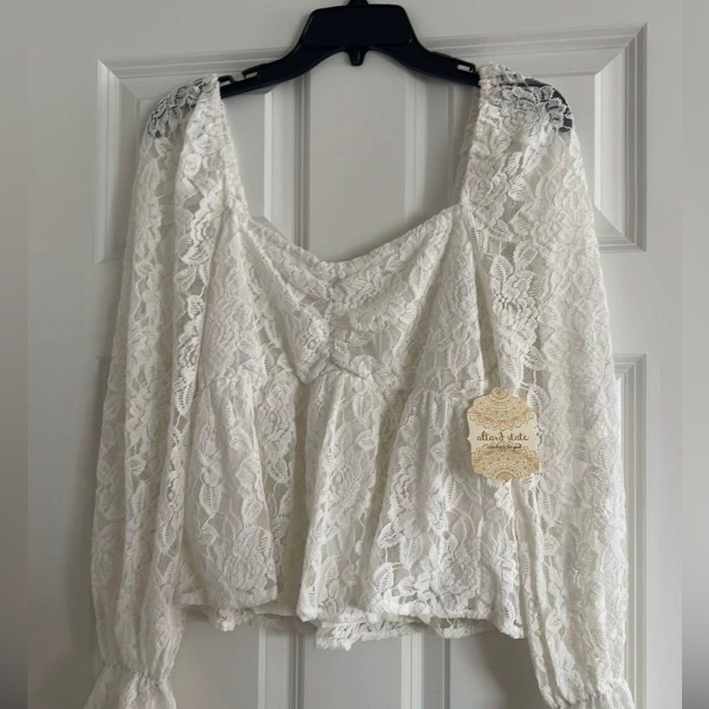 Altrd state white lace top
